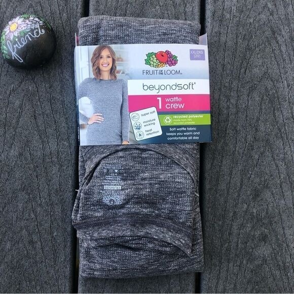 Women's Beyond Soft Waffle Crew Top - Picture 1 of 4